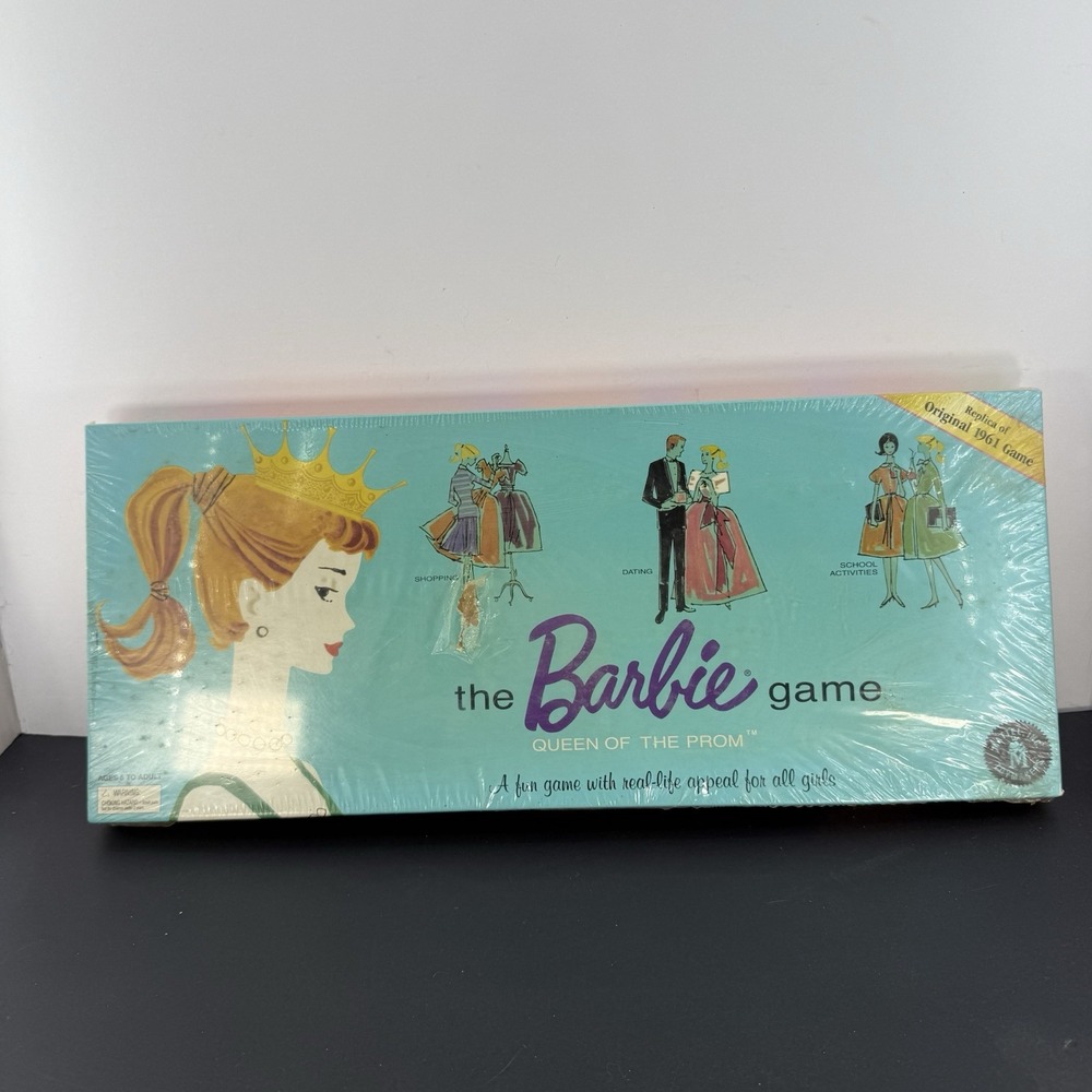 1994 The Barbie Game Queen of the Prom Replica of the 1961 Game (Sealed, NIB)